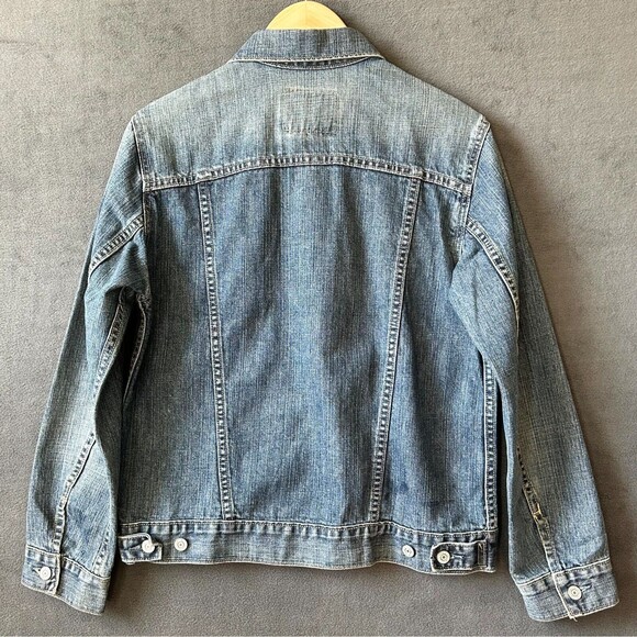 Levi's Jean Jacket Blue Denim Trucker's 730S Levi Strauss - Women's Size L - Picture 2 of 9